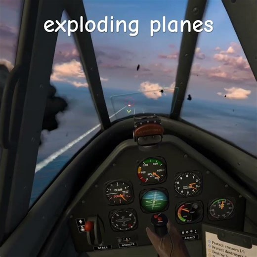 exploding plane