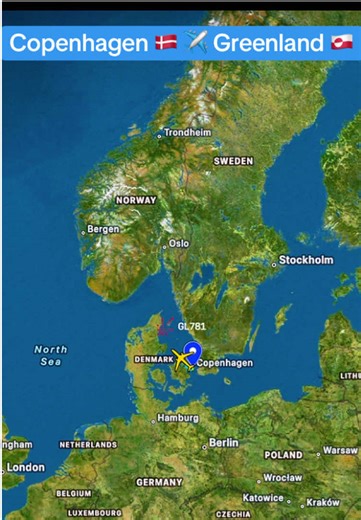 Tracking Flight GL781: Copenhagen to Greenland