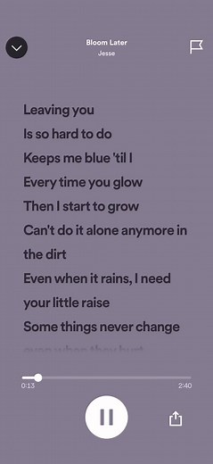 Bloom Later - Jesse 🌸 #fyp #bloomlater #songlyrics #jesse