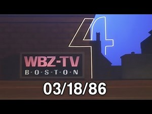 WBZ TV Channel 4 (NBC) (Boston, Massachusetts) Adverts/Public Adverts (3-18-1986)