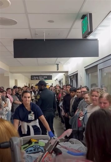 This was the heartbreaking scene during yesterday’s honor walk at UAB Hospital for Kimber Mills, the student who tragically lost her life in the shooting at The Pit near Blount County. Hundreds of community members came out to honor her life and legacy. | Cullman Daily