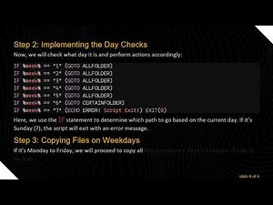 How to Utilize if Conditions in Batch Files for Day-Based Operations