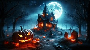 Spooky Halloween Scene Haunted House Lofi Stock Footage Video (100% Royalty-free) 3622756293 | Shutterstock