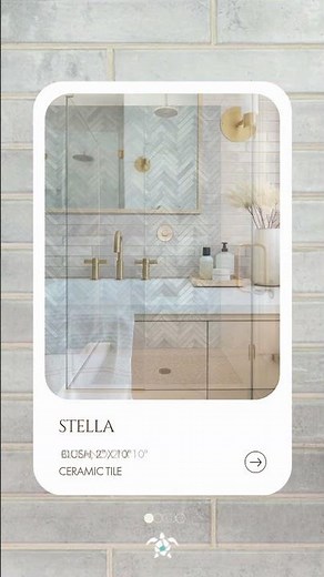 Stella Series Ceramic Tiles, Shop the Look with AquaBlu Mossaics