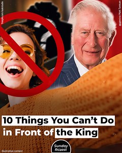 3.3M views · 10K reactions | It’s highly unlikely that anyone watching this will ever get to meet His Royal Majesty King Charles III. If that ever happens, you will definitely be coached in advance. But it’s still fascinating to learn the attendant rules of etiquette. There are many things you’re not allowed to do in Charles’s presence, and not all of them are obvious. | Sunday Roast | Facebook