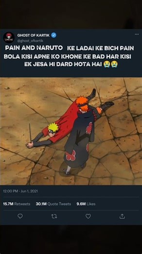 Pain vs Naruto Sad Story | The Pain of Losing Everything 💔 | Naruto Emotional Fight