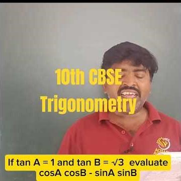 If tanA=1 and tan B=√3 evaluate cosA cosB -- sinA sinB #maths #inverseproportion #standarddeviation