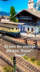 40 Jahre alte Märklin BR216 mit Allstrom Motor “Dieselsound”! #modelrailroad #modeltrains #maerklin