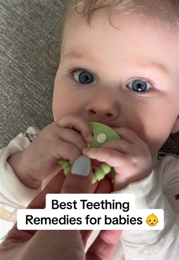Best teething remedies for babies 👶 If your teething baby is struggling with sore gums, fussiness, or teething pain, these are my top 5 teething remedies for babies that actually help. From natural teething remedies to safe baby teething pain relief, these tips are mom-approved and easy to try at home. Perfect for babies who are teething and parents looking for real solutions.