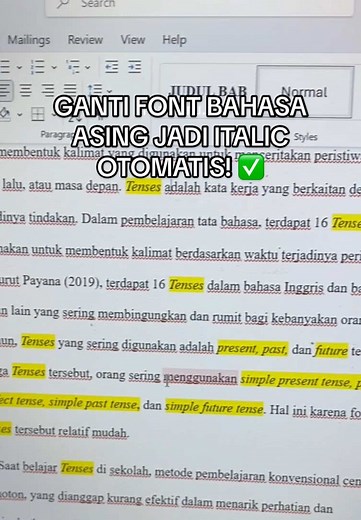 Ganti Font Bahasa Asing Jadi Italic Otomatis! ✅