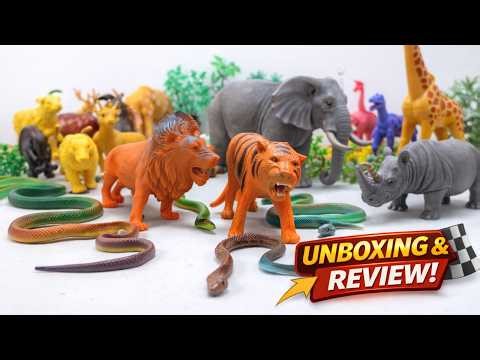 The BEST Realistic Animal Toys Set! | Safari Collection | Snakes | Full Demo Unboxing | Madagascar