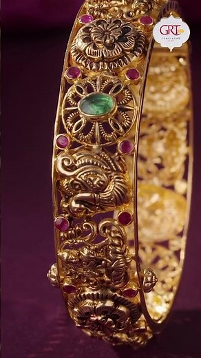 Antique Gold Kasumala Set | GRT Jewellers