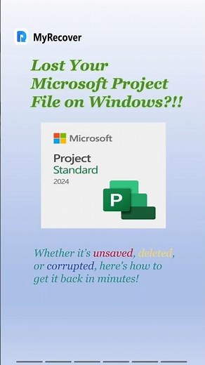 Microsoft Project File Gone? Here’s the Ultimate Recovery Guide! #datarecovery #microsoft