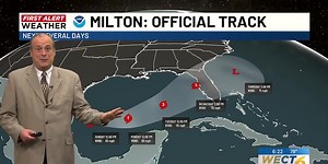 First Alert Forecast: nice weekend weather continues, Tropical Storm Milton has formed in the western Gulf of Mexico