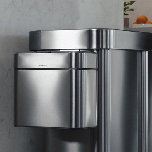 466 reactions · 23 shares | Feed your garden and store compost scraps easily and efficiently with our odor-minimizing stainless steel compost caddy. It attaches to a magnetic dock that hangs at the side of your rectangular or slim liner rim trash can, or you can detach it for use on your kitchen counter. | simplehuman | Facebook