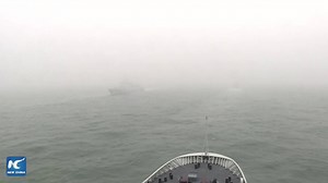 A grand naval #parade was staged to mark the 70th founding anniversary of the PLA Navy in waters off Qingdao, China http://xhne.ws/3cGPM | China Xinhua News