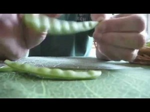Quick tip for stringing beans