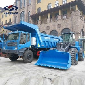 [Hot Item] Décharge avant approuvés TUV grande roue à usage intensif de pelle rétro excavatrice pneu chargeur électrique minière usine en Chine