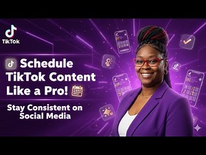 How to Schedule Content on TikTok Like a Pro | Stay Consistent on Social Media #tiktokscheduling #