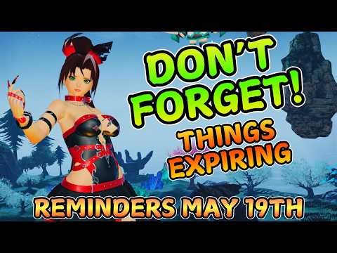 [PSO2 NGS] Don't Forget! - Reminders Checklist For 5-19-2026