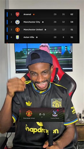 Wow! Wow!! Wow!!! We are 3rd place in the premier league above Chelsea and Liverpool 😁