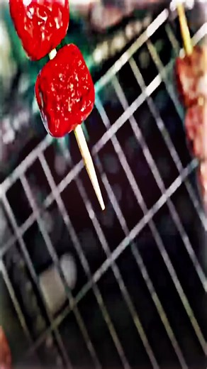 Volcano-Cooked Shrimp Skewers