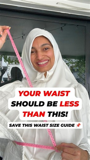 Your Waist Should Be Less Than This 📏 | Know Your Waist Size #healthytips #waistsize #wellness #reel