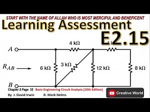 Chapter 2 Learning Assessment E 2.15 solution | Linear Circuit Analysis