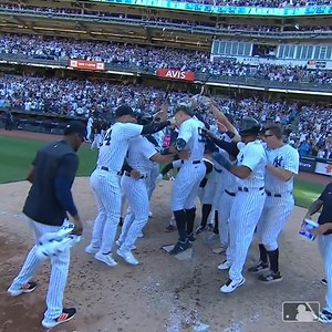 The Yankees have had 40 home games. 10 have been walk-off wins. 🤯 | MLB