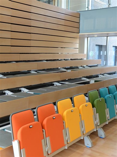 Innovative Retractable Seating for Multipurpose Halls