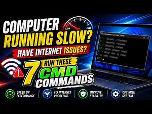 Computer Running SLOW? Have Internet ISSUES? RUN These 7 CMD Commands