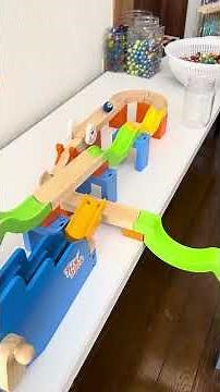 Marble Run Race ⭐︎Trix Track Wooden Course③