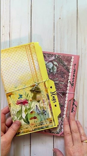 Easy File Folder Journal Tutorial #craftygiveaway #christmasinjuly #shorts