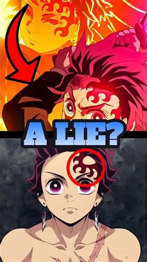 How Did Tanjiro Really Get His Scar 😱 #demonslayer #shorts