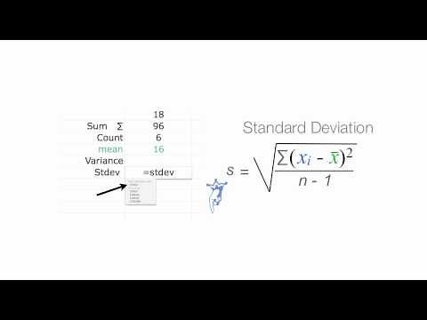 Calculating Standard Deviation Using Excel