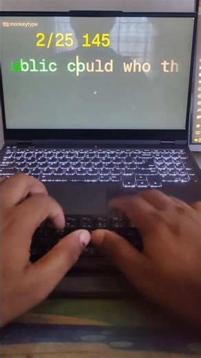 Again 121 WPM Typing Speed Test 🔥 | 25 Words Challenge ⚡#121wpm #TypingSpeed #TypingTest #FastTyping