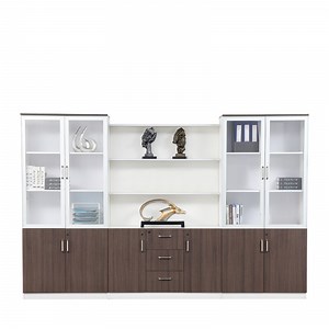 [Hot Item] Big Boss Room Storage Bookshelf System Aluminum Glass Door File Filing Cabinet with Wardrobe Shelves