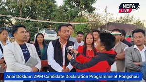 38K views · 722 reactions | Candidate Declaration Programme of Smti. Anai Dokkam Aspiring ZPM Candidate, Pongchau Anchal Block Advocate Holai Wangsa, President of the Indian National Congress, Longding District, officially declared the candidature of Smti. Anai Dokkam as an aspiring ZPM candidate from Pongchau Anchal Block. | NEFA LIVE | Facebook