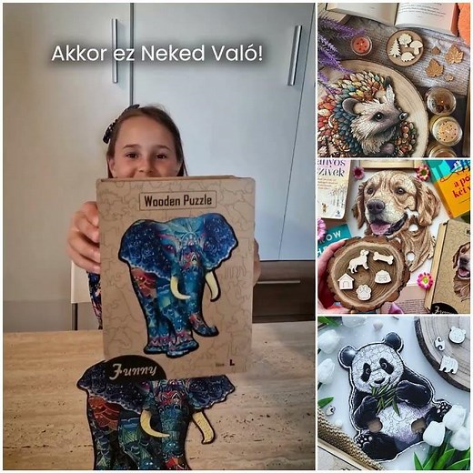 Felejtsd el a hagyományos puzzle-kat: próbáld ki a Puzzies állatos fa kirakókat! 🐴