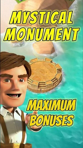 Mystical Monument MAX BONUS level 300 - BOOM BEACH gameplay, attack strategy & animation