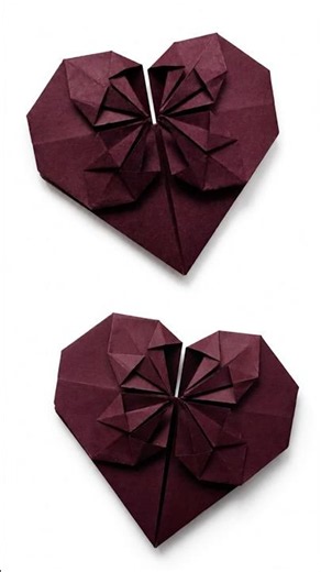 Fold this beautiful Paper Heart for your loved ones can be easy | Handmade crafts to spread joy