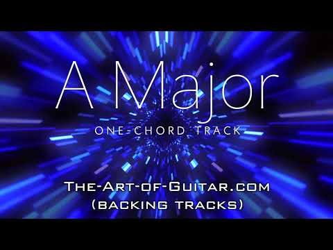 One Chord Backing Track in A Major (Mid-Groove)
