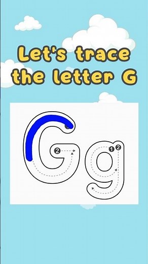 How to Write Uppercase Letter G! ✏️ Alphabet Tracing for Kids #shorts