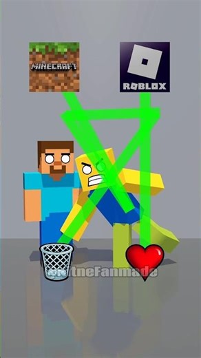 Roblox Vs Minecraft ( Hindi ) #shorts #minecraft #trending