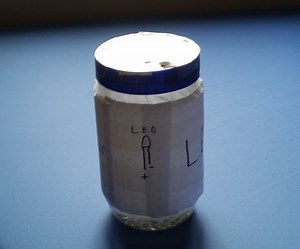 L.E.D Tester and Container Jar