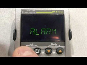 Eurotherm 3216i - Alarm - Set to Manual Latching
