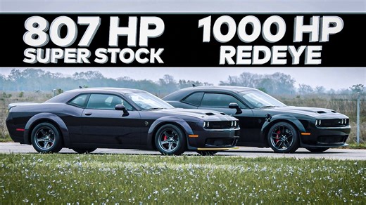 HPE1000 Challenger Redeye vs Super Stock | Hennessey
