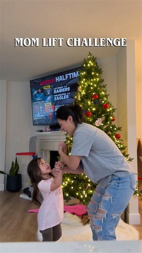 TTC | Fertility Coach on Instagram: "We had too much fun doing this and now she asks to do her “trick” every night. SOS. 🤣 Here’s to teaching the little girls that moms can be strong too 💪🏼 #liftchallenge #toddlermom #strongmom #musclemommy"