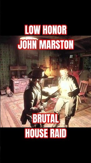 Low Honor John Marston Chose Violence ☠️ | RDR2 Brutal House Raid - No Deadeye