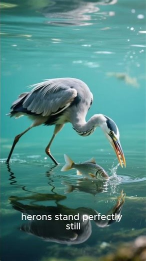 How Herons Hunt with Perfect Precision